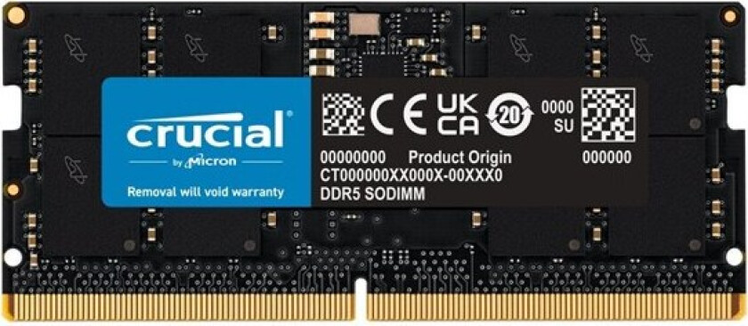 Classic SODIMM DDR5-5200 - 32GB - CL42 - Single Channel (1 stk) - Svart