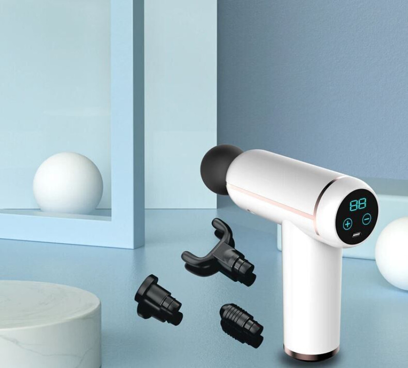 Massasjepistol dyp fascia med LCD-skjerm