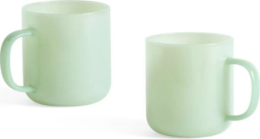 Borosilikat kopp 30 cl 2-pakning Jade light green