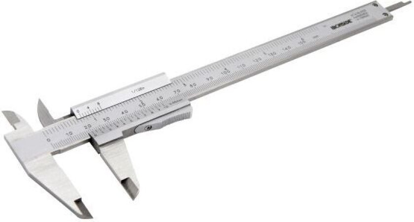 151133 Skyvelære 0–150 mm, mm/tomme