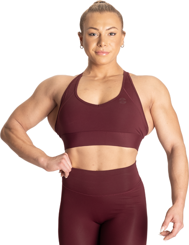 Core Sports Bra, Maroon