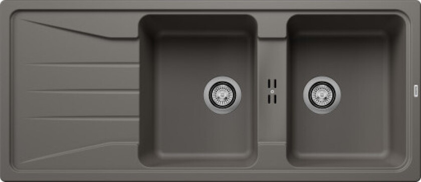 Sona 8S UX kjøkkenvask, 116x50 cm, grå