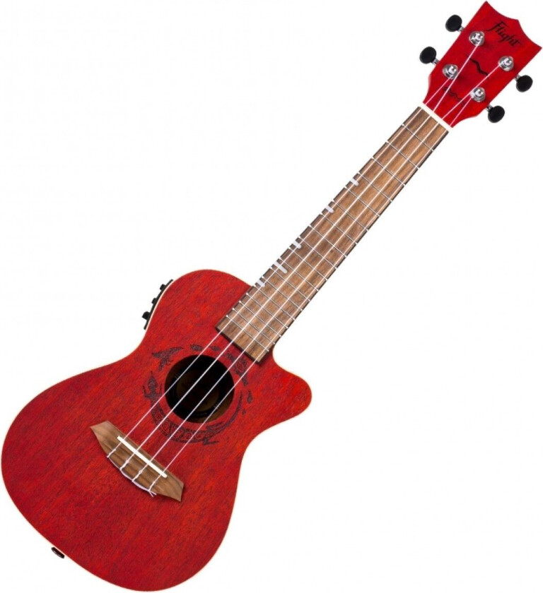 DUC380 Electro Concert Ukulele Coral