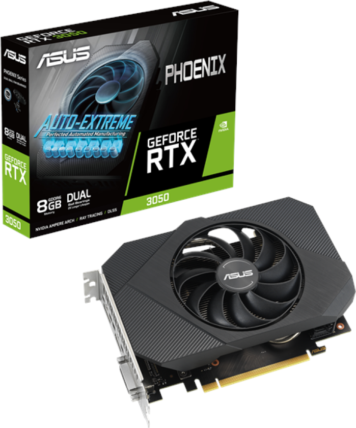 GeForce RTX 3050 Phoenix V2 - 8GB GDDR6 RAM - Grafikkort