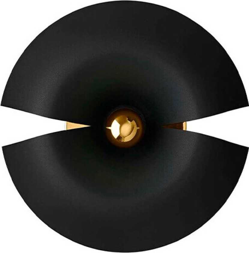 - Cycnus Vegglampe Ø30 Black/Gold