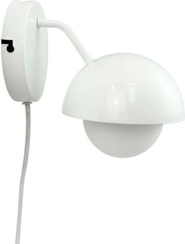 - Rose Vegglampe White