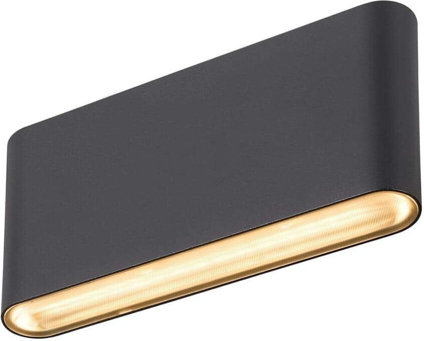 - Oval 18 LED Utendørs Vegglampe IP65 Black