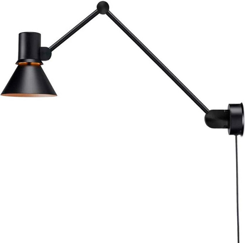 - Type 80™ W3 Vegglampe w/cable Matte Black