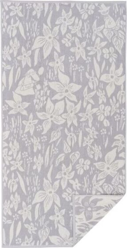 Mummitrollet badehåndkle 70 x 140 cm Lilja grå