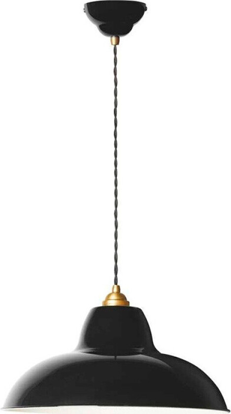 - Original 1227 Midi Wide Pendel Brass Jet Black