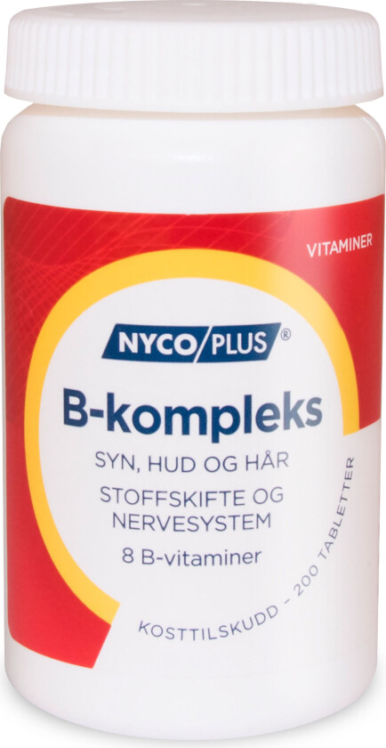 B-kompleks, 200 tabletter