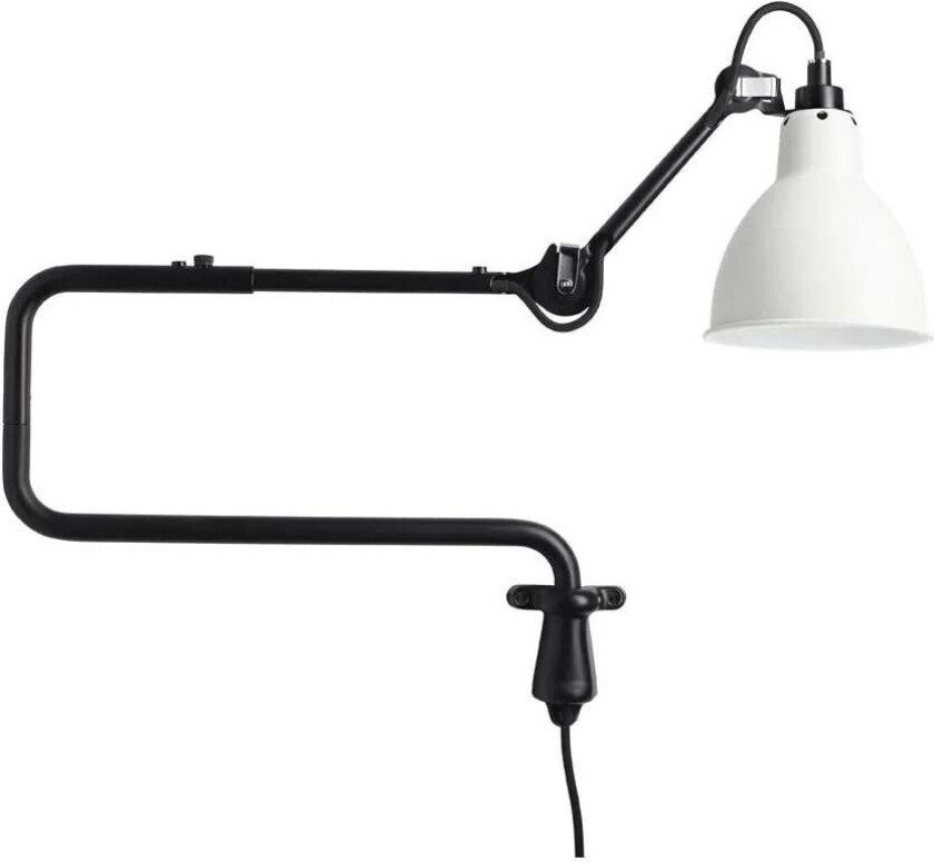 - 303 Vegglampe Svart/Hvit Lampe Gras