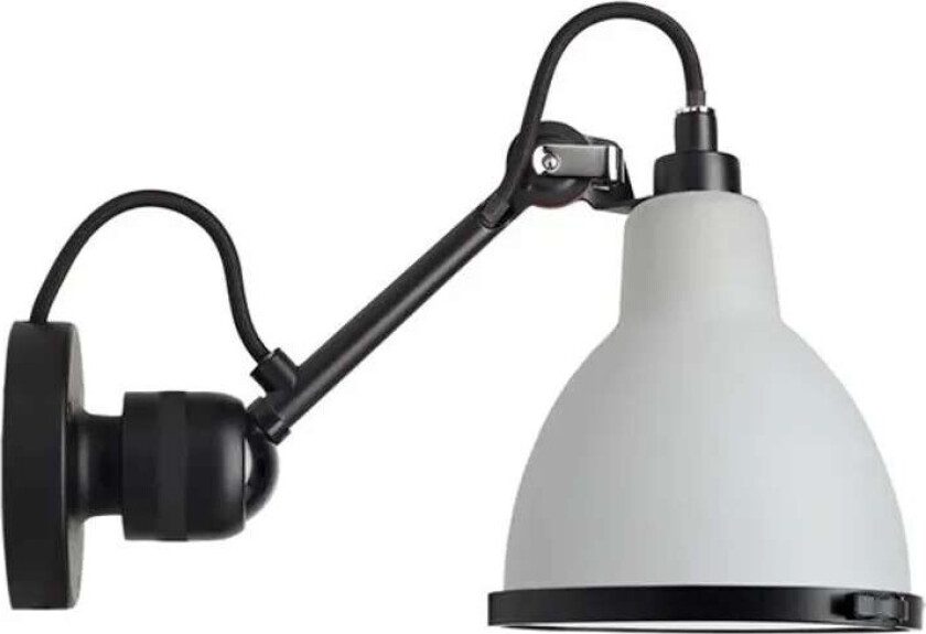 - 304 Bathroom Vegglampe Hvit/Svart/Polycarbonat Lampe Gras