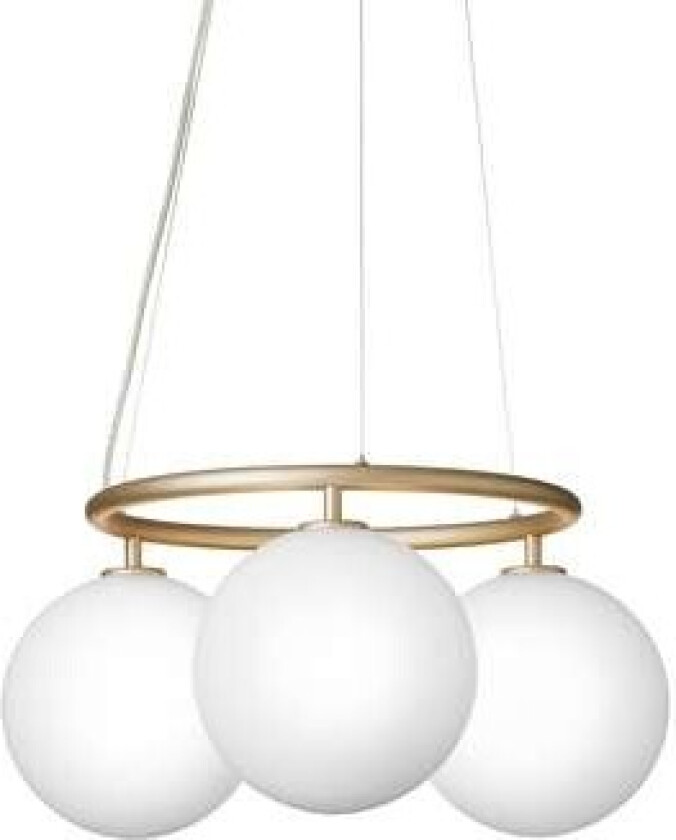 - Miira 3 Circular Lysekrone Brass/Opal