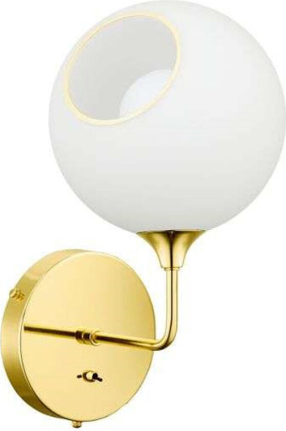 - Ballroom The Wall Vegglampe 37 cm White Snow/Gold