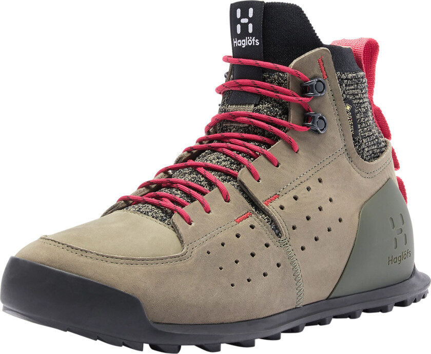 Women's Duality AT1 Gore-Tex 38 2/3, Lichen/Hibiscus Red