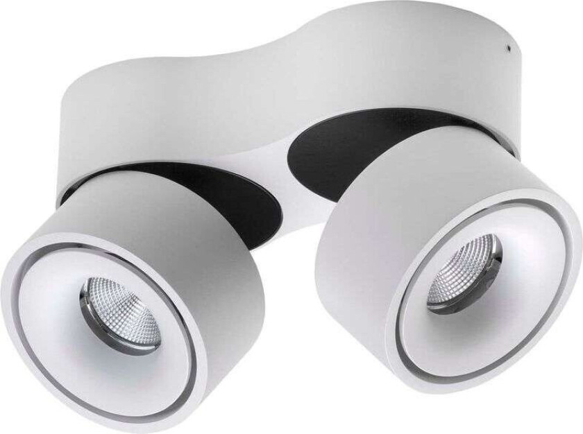 - Easy Double W2100 LED Taklampe w/Hole 2700K White