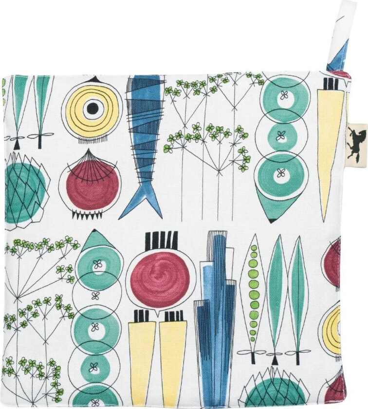 Picknick gryteklut 23 x 23 cm lite mønster Multi