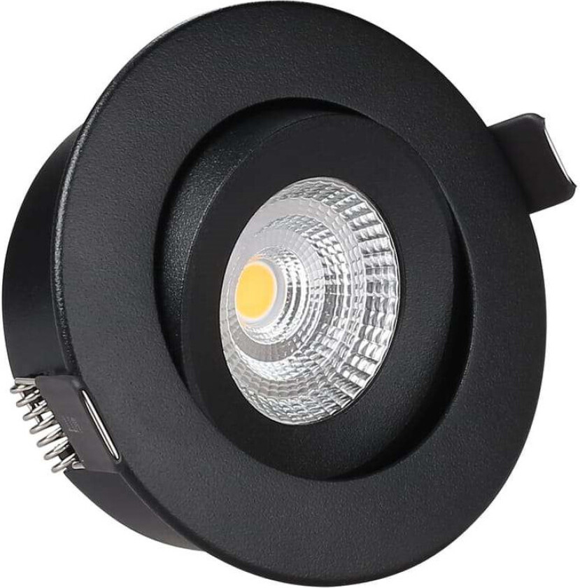 - Downlight Spott 7W 2700K Tilt Svart