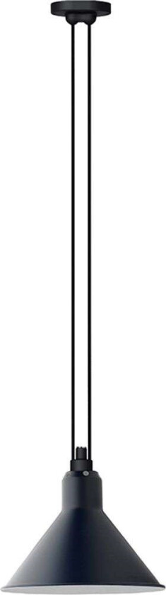 - 322 L Pendel Konisk Blå Lampe Gras