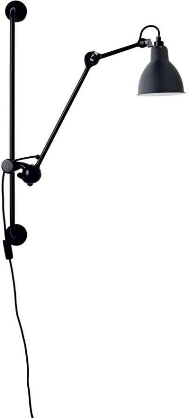 - 210 Vegglampe Svart/Blå Lampe Gras