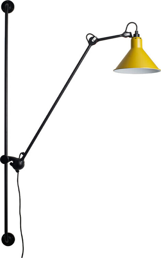 - 214 Vegglampe Gul Lampe Gras