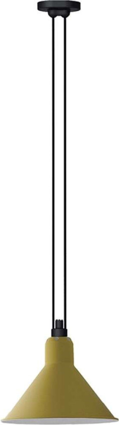 - 322 L Pendel Konisk Gul Lampe Gras