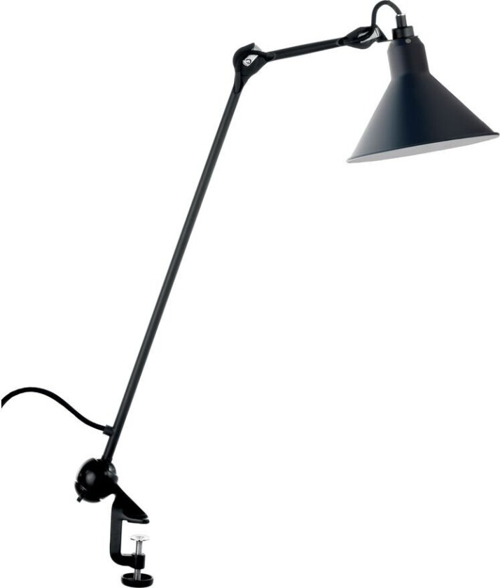 - 201 Bordlampe Svart/Blå Lampe Gras