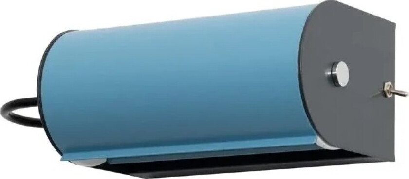 - Applique Cylindrique Petite Vegglampe Anthracite Grey/Light Blue