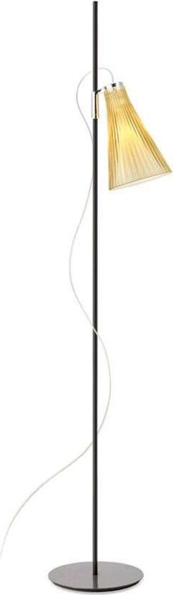 - K-Lux Gulvlampe Black/Straw Yellow