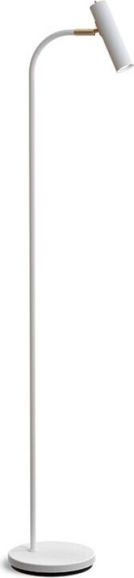 - Slender Gulvlampe White/Brass