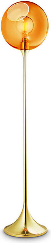 - Ballroom Gulvlampe Amber/Gold