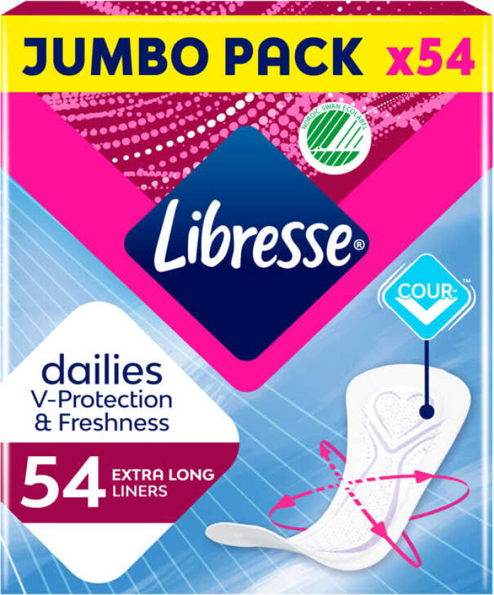 Libresse Truseinnlegg Extra Long 54stk