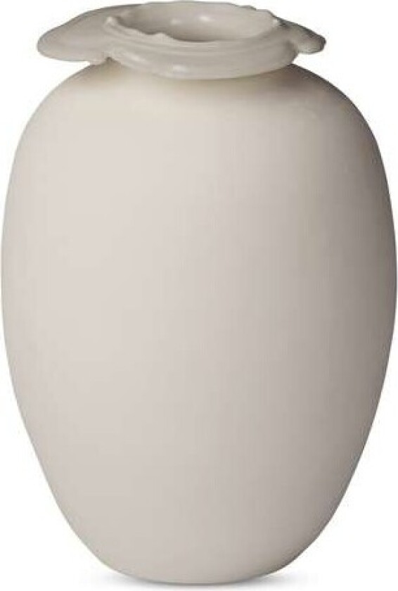 - Brim Vase H18 Beige Ceramics