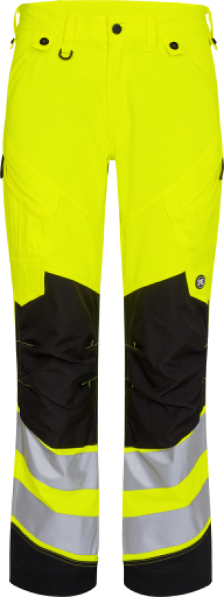 FE Engel stretchbukse 2544, High-Vis, klasse 2, gul/svart, størrelse K128