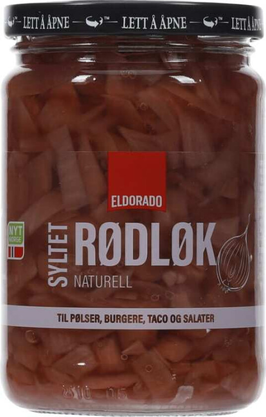 Rødløk Syltet Naturell 370g