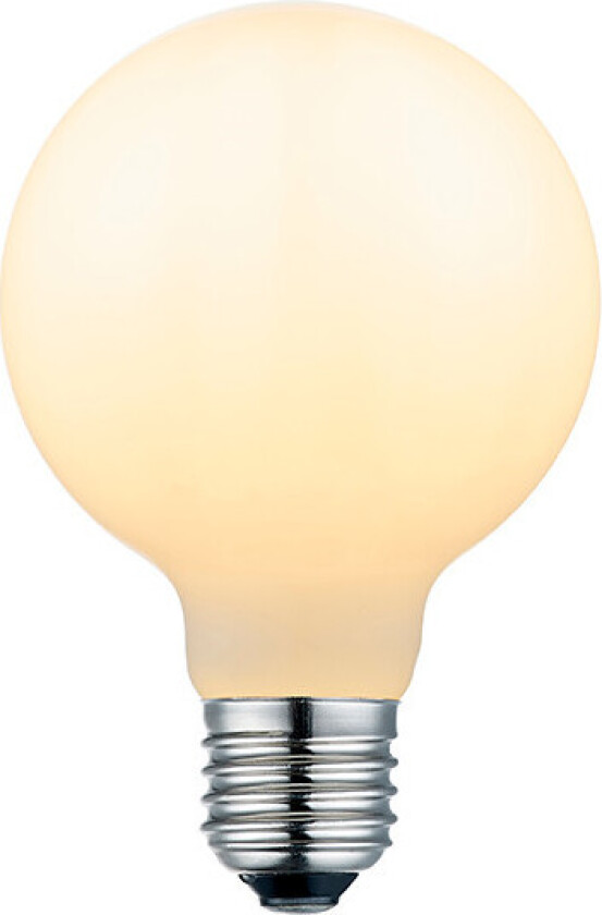 - Pære LED 6,5W Mini Globe Ø80 Opal Dimmbar E27