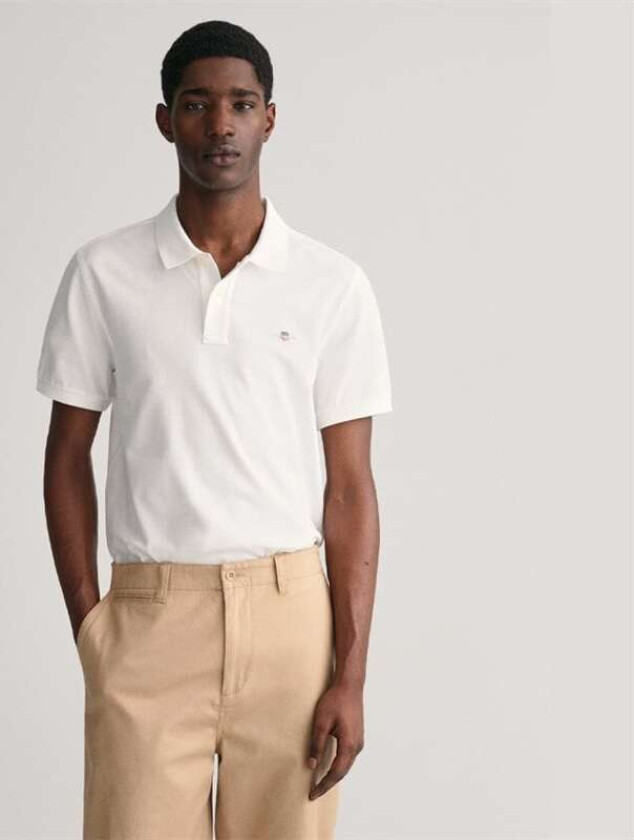 Gant Regular Fit Polo Shirt - White Hvit XL