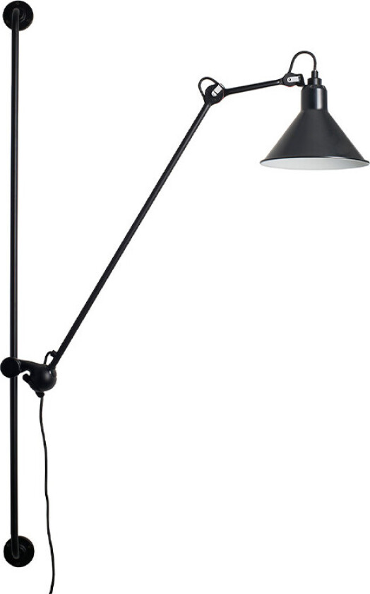 - 214 Vegglampe Svart Lampe Gras
