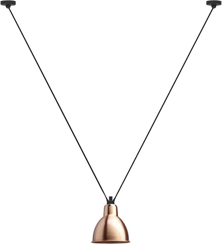 - 323 L Pendel Rund Kobber Lampe Gras