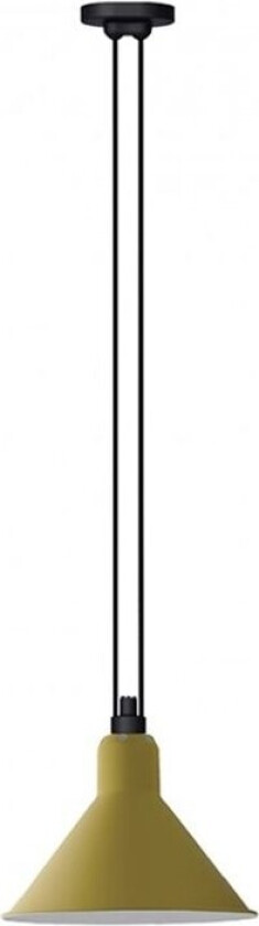 - 322 XL Pendel Konisk Gul Lampe Gras