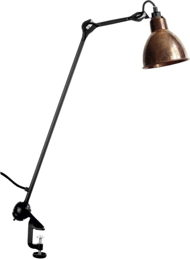 - 201 Bordlampe Svart/Kobber Lampe Gras