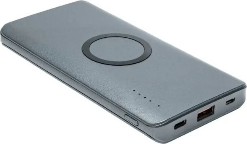 Powerbank 10 000 mAh med Qi-lading