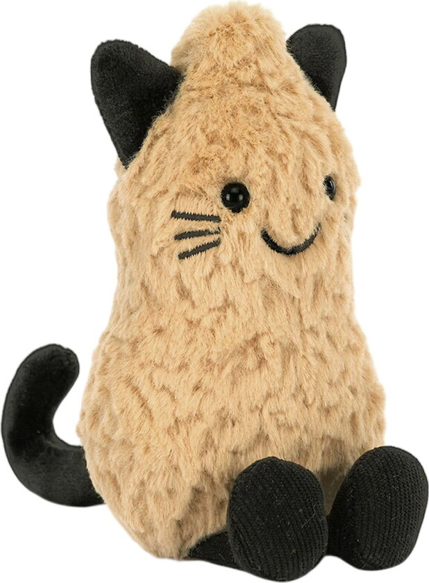 Kosedyr - 15x6 cm - Morsomme Peanøtter CAT - - OneSize - Kosedyr