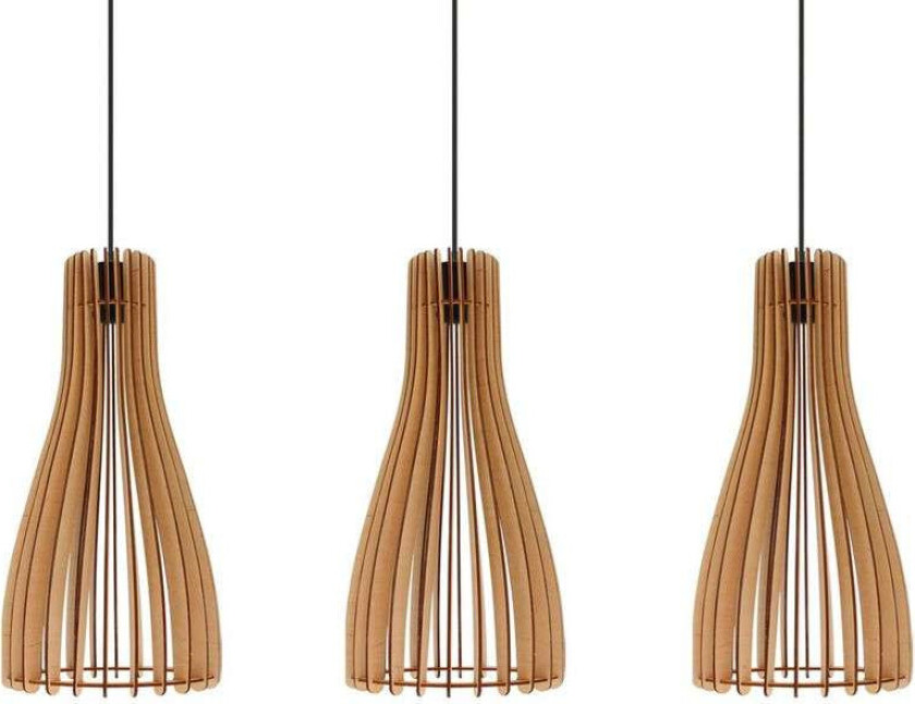 - Furn 3 Pendel Black/Wood