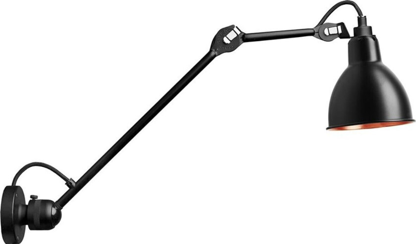 - 304L40 Vegglampe Svart/Svart/Kobber Lampe Gras