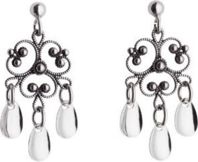 , Øredobber i oksidert sølv