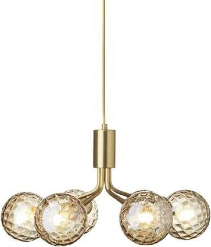 - Apiales 6 Pendel Brushed Brass/Optic Gold