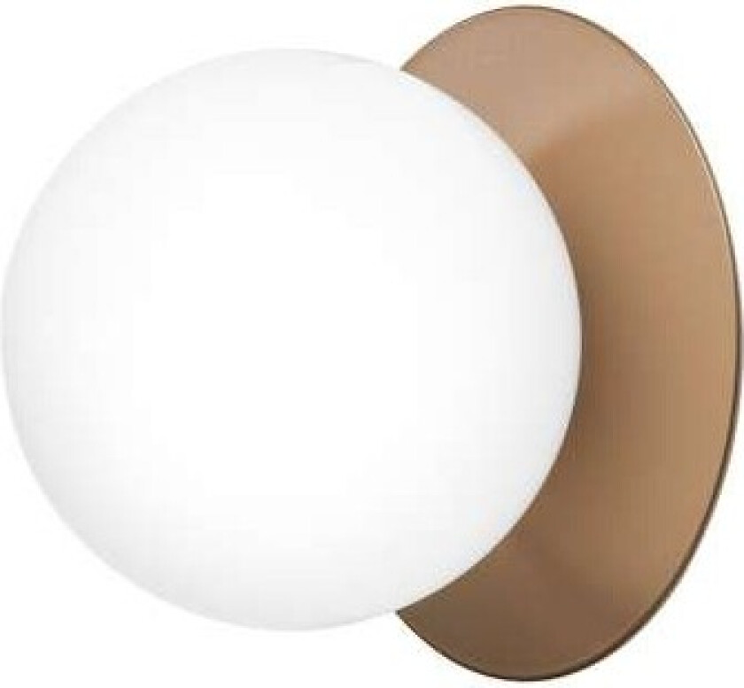- Liila 1 Medium Vegg-/Taklampe IP44 Dark Bronze/Opal