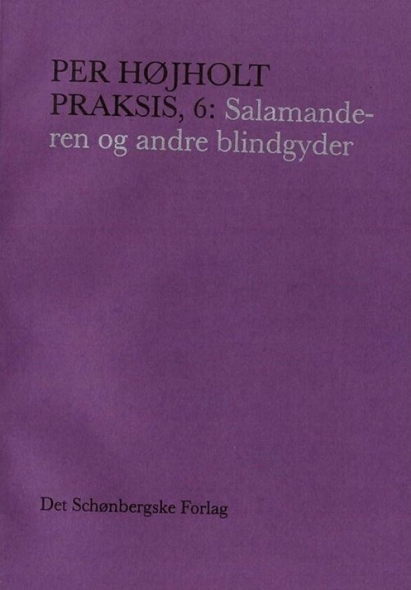 Praksis 6: Salamanderen og andre blindveier | Per Højholt | Språk: Dansk